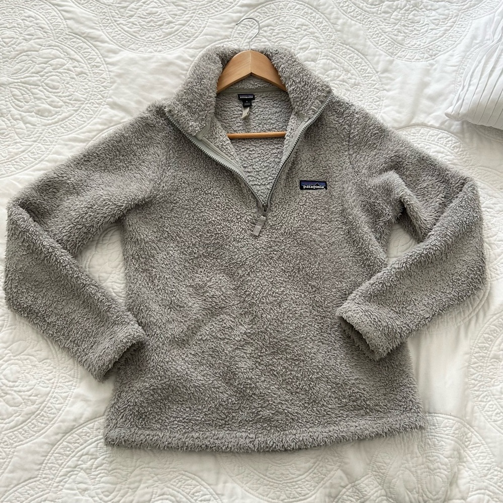 Patagonia Women's Los Gatos Quarter Zip Pullover Sherpa Jacket
